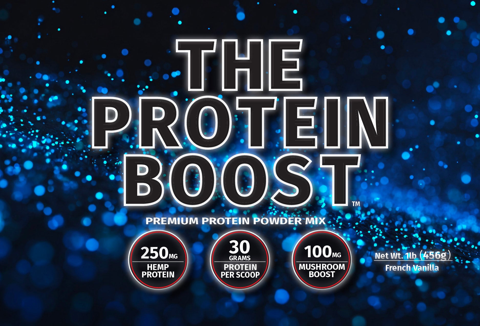 Front Label of The Protein Boost 